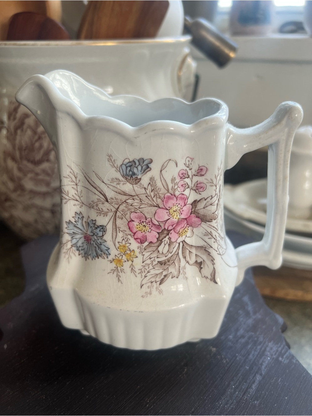 Johnson Bros. Ironstone Small Antique Pitcher